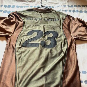 Supreme x Jordan Warm Up Jersey - Brown/Olive